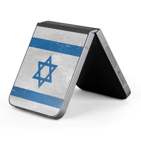 Israel Flag Distressed Galaxy Z Flip6 Skin